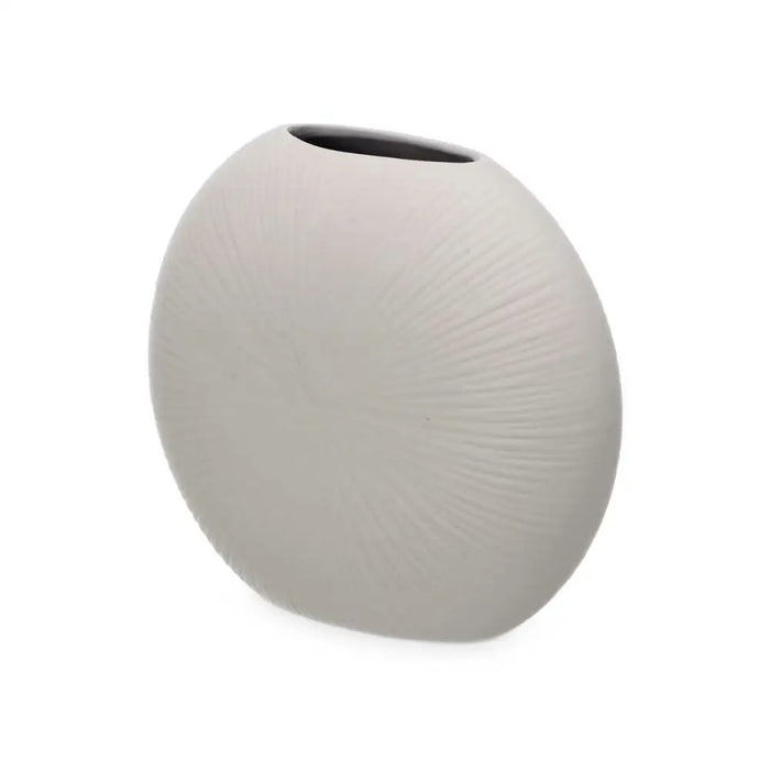 Vase Gift Decor Grey Ceramic Circular 29 x 26 x 11 cm (4 Units) - Декорация и Осветление<<<Дом