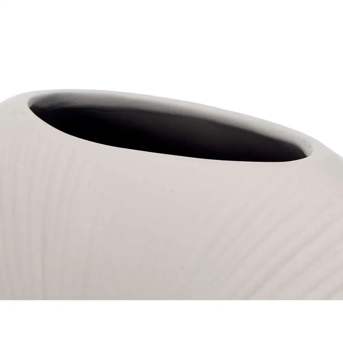 Vase Gift Decor Grey Ceramic Circular 29 x 26 x 11 cm (4 Units) - Декорация и Осветление<<<Дом