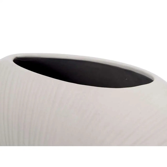 Vase Gift Decor Grey Ceramic Circular 36 x 34 x 16 cm (2 Units) - Декорация и Осветление<<<Дом