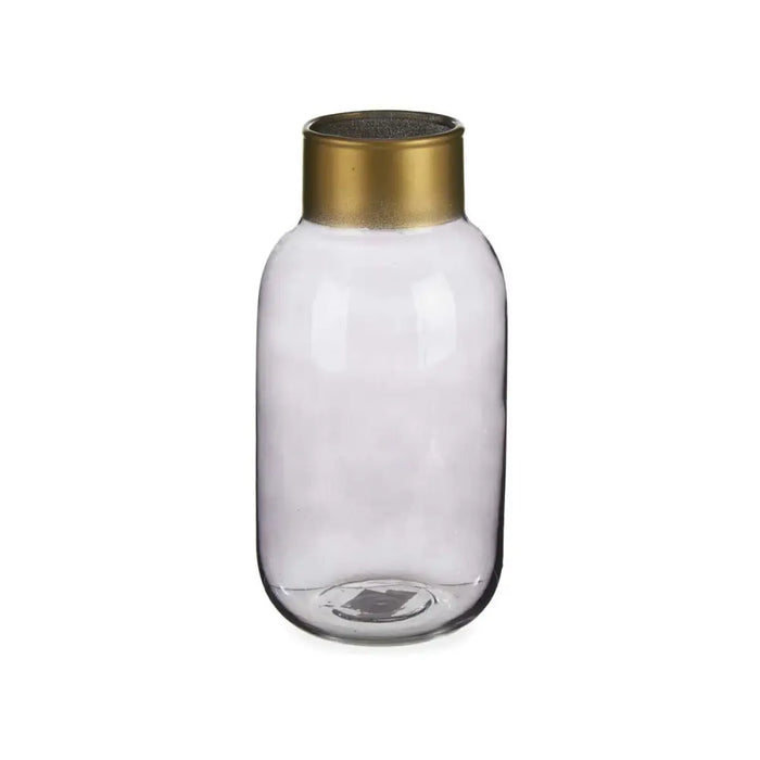 Vase Gift Decor Grey Golden Glass 11,5 x 24 x 11,5 cm (6 Units) - Декорация и Осветление<<<Дом