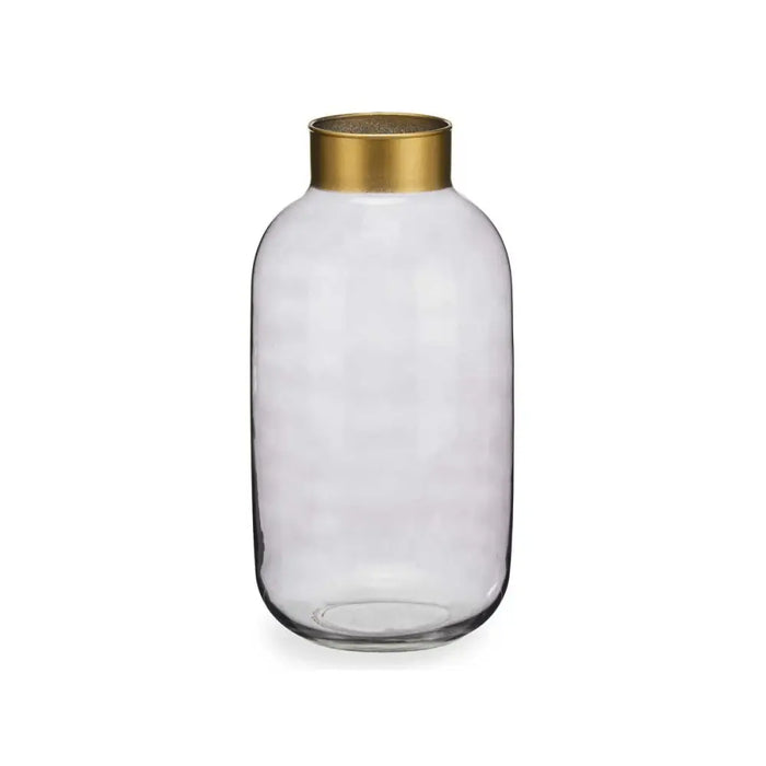 Vase Gift Decor Grey Golden Glass 14,5 x 29,5 x 14,5 cm (6 Units) - Декорация и Осветление<<<Дом