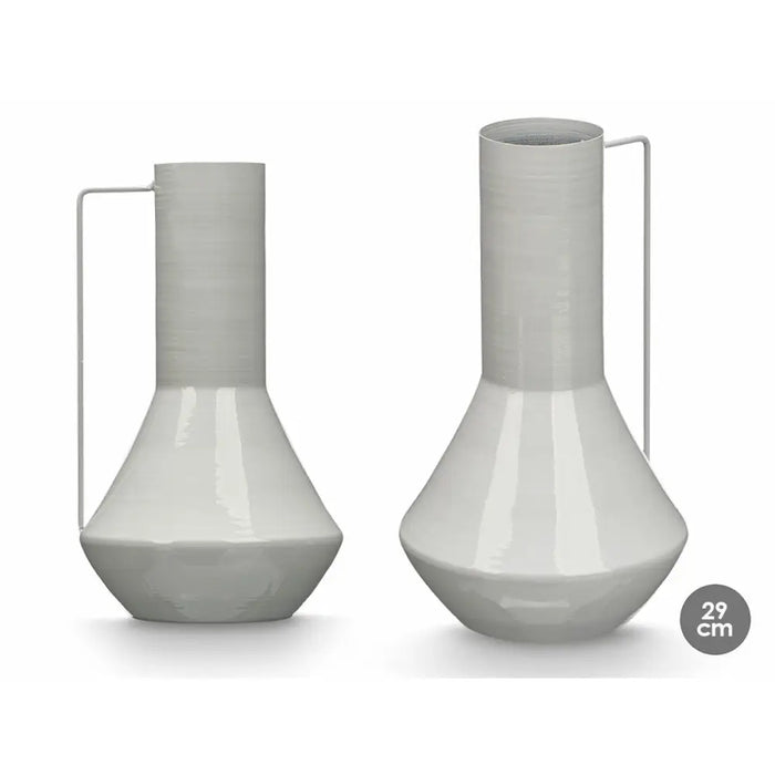Vase Gift Decor Grey Iron Conical 17 x 29 x 7 cm (6 Units) - Декорация и Осветление<<<Дом Градина<<<BigBuy&&&Украса за