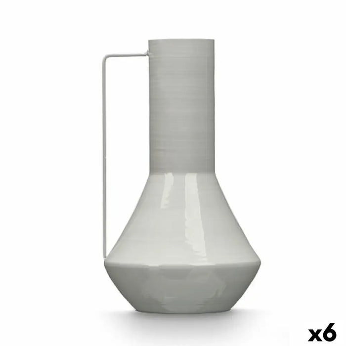 Vase Gift Decor Grey Iron Conical 17 x 29 x 7 cm (6 Units) - Декорация и Осветление<<<Дом Градина<<<BigBuy&&&Украса за