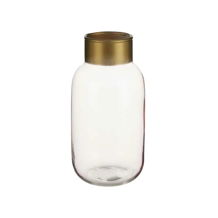 Vase Gift Decor Pink Golden Glass 11,5 x 24 x 11,5 cm (6 Units) - Декорация и Осветление<<<Дом