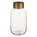 Vase Gift Decor Pink Golden Glass Smooth 11,5 x 24 x 11,5 cm - Декорация и Осветление<<<Дом Градина<<<BigBuy&&&Украса