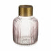 Vase Gift Decor Pink Golden Glass Stripes 14,5 x 22 x 14,5 cm (6 Units) - Декорация и Осветление<<<Дом
