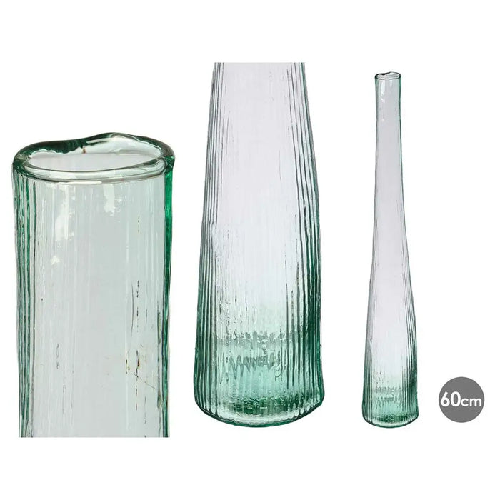 Vase Gift Decor Transparent Glass (6 Units) - Декорация и Осветление<<<Дом Градина<<<BigBuy&&&Украса за средата на