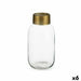 Vase Gift Decor Transparent Golden Glass 11,5 x 24 x 11,5 cm (6 Units) - Декорация и Осветление<<<Дом