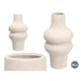 Vase Gift Decor White Ceramic 18 x 34,5 x 18 cm - Декорация и Осветление<<<Дом Градина<<<BigBuy&&&Украса за средата на