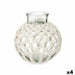 Vase Gift Decor White Transparent Cloth Glass Macrame 25 x 26,5 x 25 cm (4 Units) - Декорация и Осветление<<<Дом
