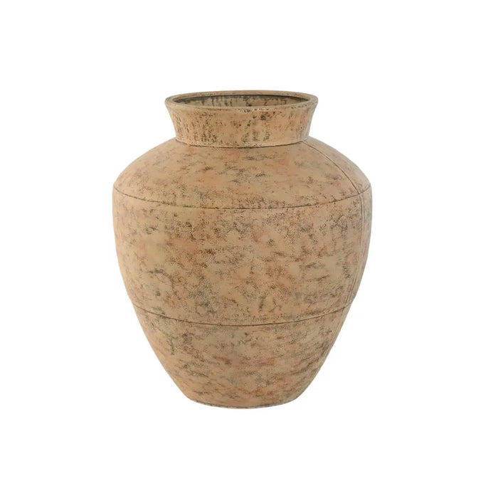Vase Home ESPRIT Beige Metal 33 x 33 x 37 cm - Декорация и Осветление<<<Дом Градина<<<BigBuy&&&Украса за средата на