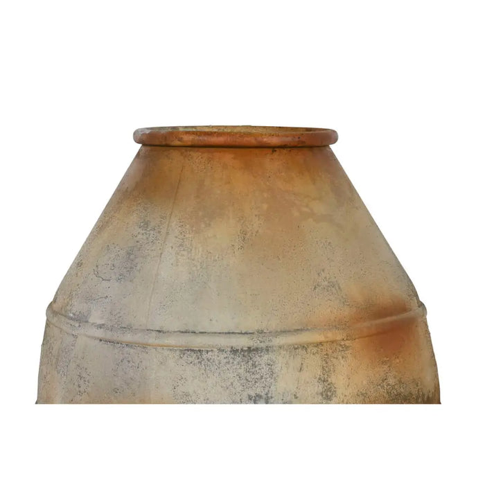 Vase Home ESPRIT Beige Metal 49 X 49 X 93 cm - Декорация и Осветление<<<Дом Градина<<<BigBuy&&&Украса за средата на