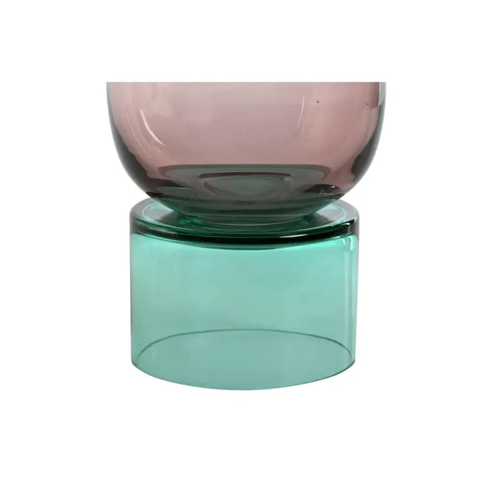 Vase Home ESPRIT Bicoloured Crystal 15 x 15 x 32 cm - Декорация и Осветление<<<Дом Градина<<<BigBuy&&&Украса за средата