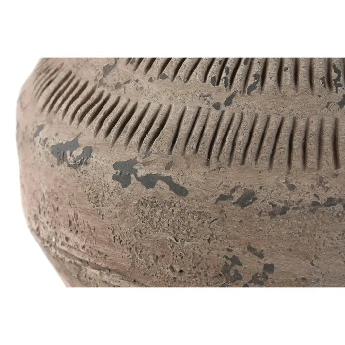 Vase Home ESPRIT Black Beige Metal Magnesium 28 x 28 x 47 cm - Декорация и Осветление<<<Дом Градина<<<BigBuy&&&Украса