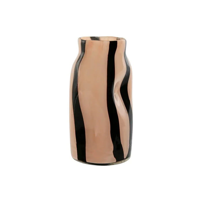Vase Home ESPRIT Black Cream Crystal Modern 15 x 15 x 29,2 cm - Украса за средата на масата и вази<<<Декорация и