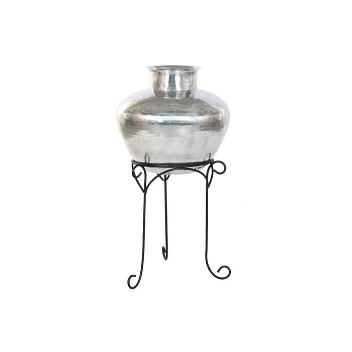 Vase Home ESPRIT Black Silver Aluminium 45 x 45 x 95 cm - Декорация и Осветление<<<Дом Градина<<<BigBuy&&&Украса за