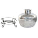 Vase Home ESPRIT Black Silver Aluminium Iron 75 x 75 x 90 cm - Декорация и Осветление<<<Дом Градина<<<BigBuy&&&Украса