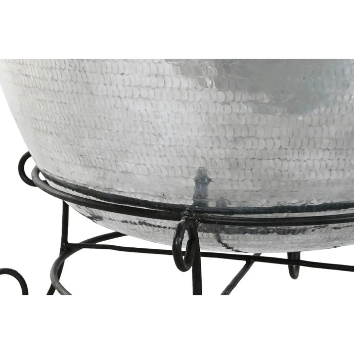 Vase Home ESPRIT Black Silver Aluminium Iron 75 x 75 x 90 cm - Декорация и Осветление<<<Дом Градина<<<BigBuy&&&Украса