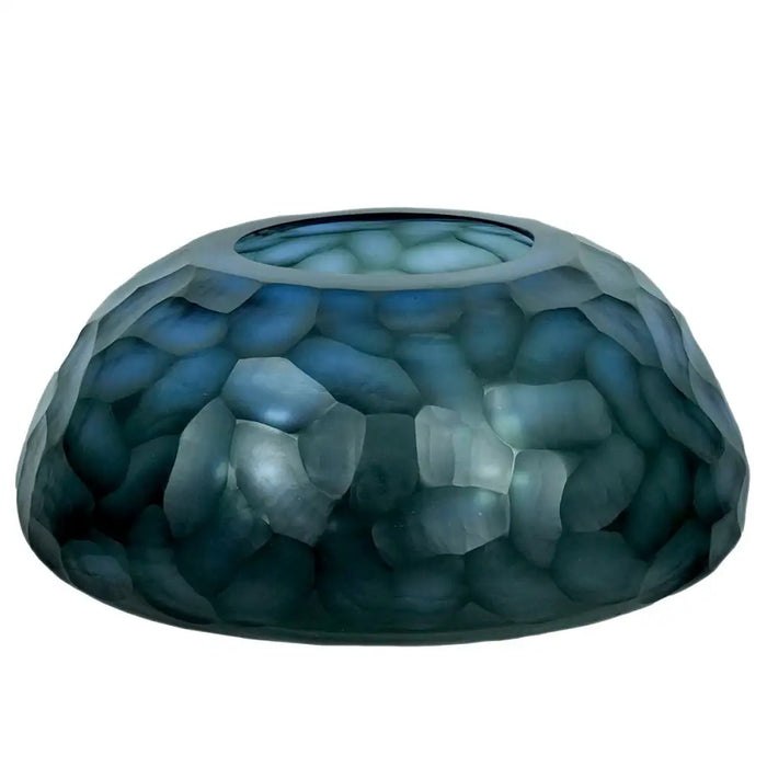 Vase Home ESPRIT Blue Crystal Modern 33 x 33 x 14 cm - Декорация и Осветление<<<Дом Градина<<<BigBuy&&&Украса за