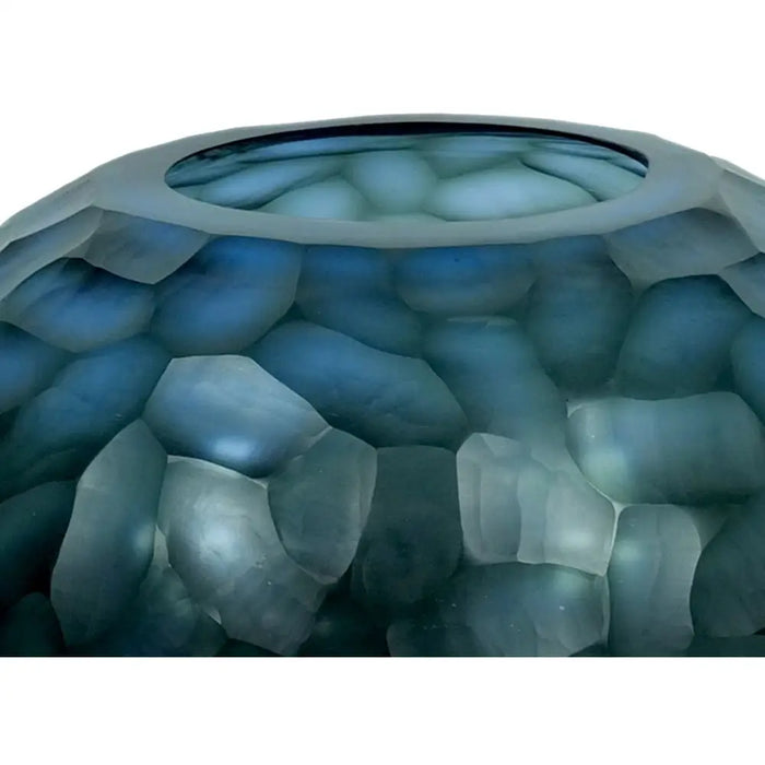 Vase Home ESPRIT Blue Crystal Modern 33 x 33 x 14 cm - Декорация и Осветление<<<Дом Градина<<<BigBuy&&&Украса за
