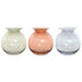 Vase Home ESPRIT Blue Green Amber Crystal Modern 17,5 X 17,5 X 18,2 cm (3 Units) - Декорация и Осветление<<<Дом