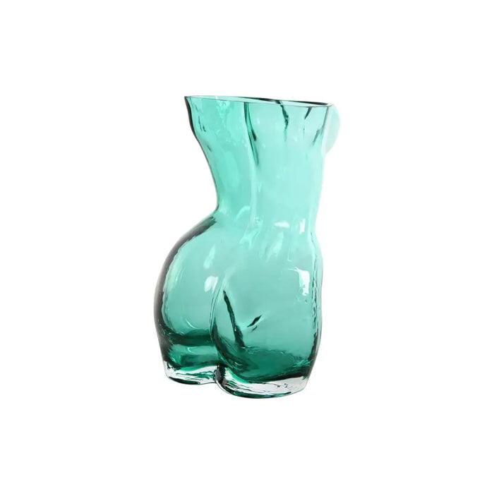 Vase Home ESPRIT Blue Green Crystal 18 x 17 x 28 cm (2 Units) - Декорация и Осветление<<<Дом Градина<<<BigBuy&&&Украса