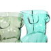 Vase Home ESPRIT Blue Green Crystal 18 x 17 x 28 cm (2 Units) - Декорация и Осветление<<<Дом Градина<<<BigBuy&&&Украса