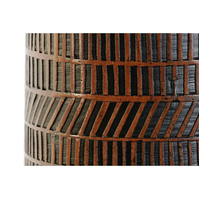 Vase Home ESPRIT Brown Black Resin Colonial 20 x 20 x 48 cm - Декорация и Осветление<<<Дом Градина<<<BigBuy&&&Украса за