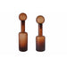 Vase Home ESPRIT Brown Crystal Modern 12,5 X 12,5 X 50,5 cm - Декорация и Осветление<<<Дом Градина<<<BigBuy&&&Украса за