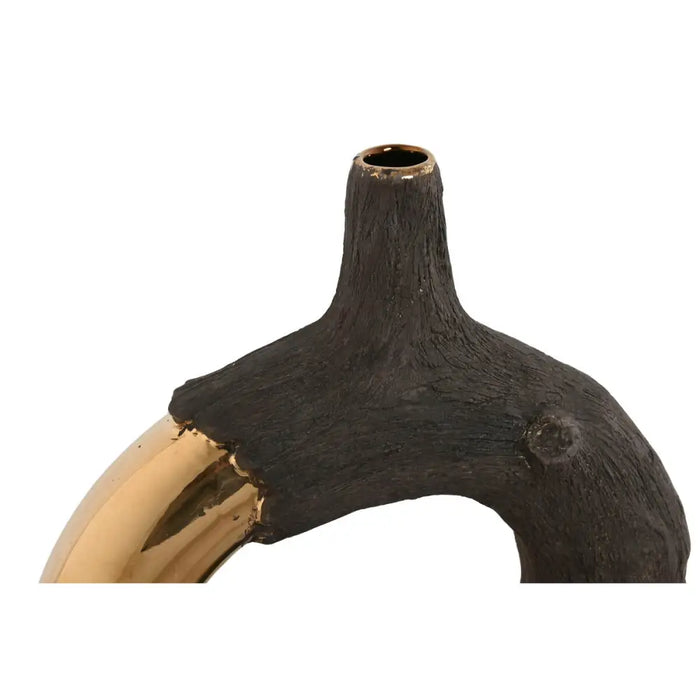 Vase Home ESPRIT Brown Golden Stoneware Modern 29 x 9 x 33 cm - Декорация и Осветление<<<Дом Градина<<<BigBuy&&&Украса