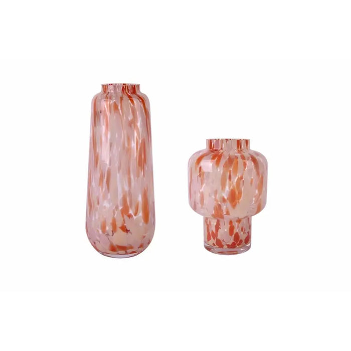 Vase Home ESPRIT Cream Terracotta Crystal Modern 12,5 x 12,5 x 30 cm - Декорация и Осветление<<<Дом