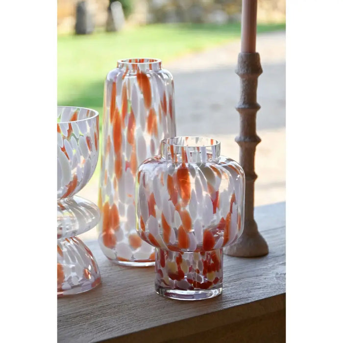 Vase Home ESPRIT Cream Terracotta Crystal Modern 15 x 15 x 21 cm - Декорация и Осветление<<<Дом