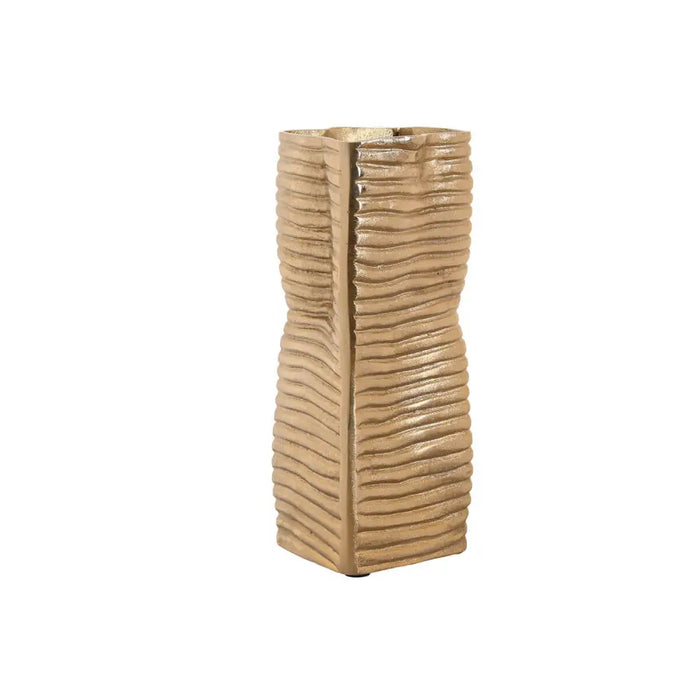 Vase Home ESPRIT Golden Aluminium Abstract Modern 17 x 15 x 33 cm - Декорация и Осветление<<<Дом
