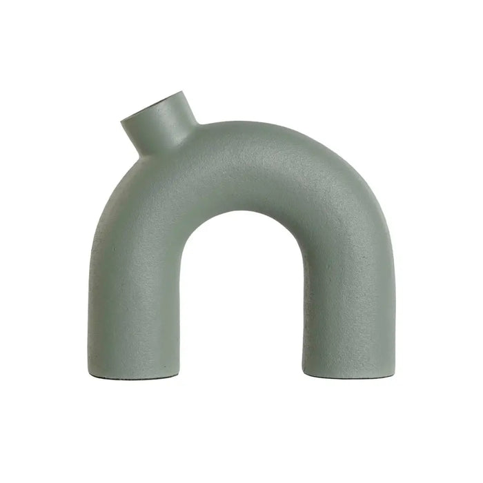 Vase Home ESPRIT Green Aluminium 19 x 5 x 17 cm (2 Units) - Декорация и Осветление<<<Дом Градина<<<BigBuy&&&Украса за