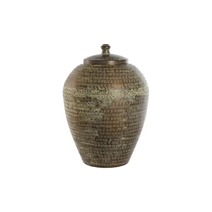 Vase Home ESPRIT Green Aluminium 40 x 40 x 49 cm - Декорация и Осветление<<<Дом Градина<<<BigBuy&&&Украса за средата на
