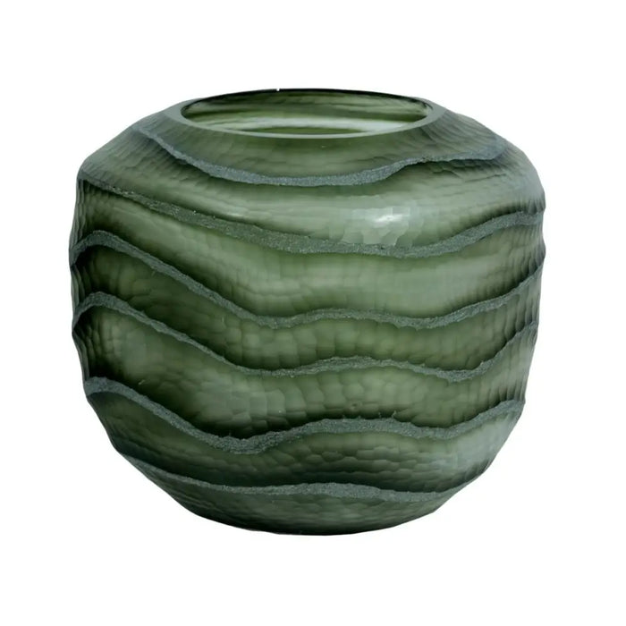 Vase Home ESPRIT Green Crystal Modern 20 x 20 x 18 cm - Декорация и Осветление<<<Дом Градина<<<BigBuy&&&Украса за