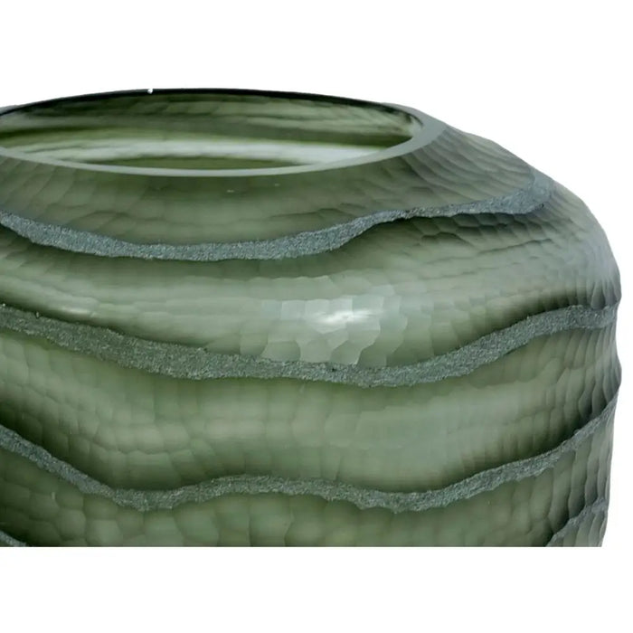 Vase Home ESPRIT Green Crystal Modern 20 x 20 x 18 cm - Декорация и Осветление<<<Дом Градина<<<BigBuy&&&Украса за