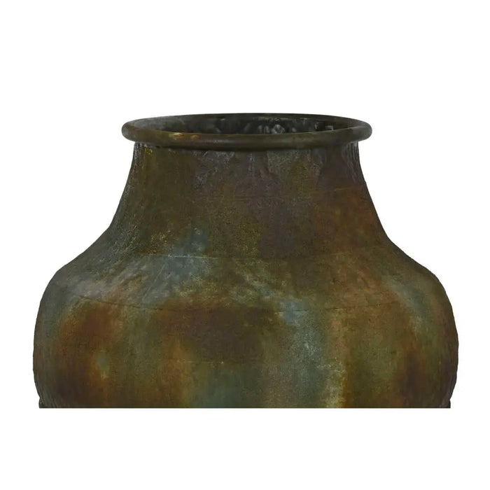 Vase Home ESPRIT Green Metal 49 X 49 X 91 cm - Декорация и Осветление<<<Дом Градина<<<BigBuy&&&Украса за средата на