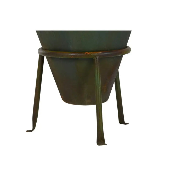 Vase Home ESPRIT Green Metal 49 X 49 X 91 cm - Декорация и Осветление<<<Дом Градина<<<BigBuy&&&Украса за средата на