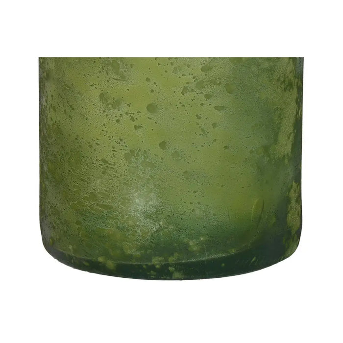 Vase Home ESPRIT Green Recycled glass Aged finish 18 x 18 x 75 cm - Декорация и Осветление<<<Дом