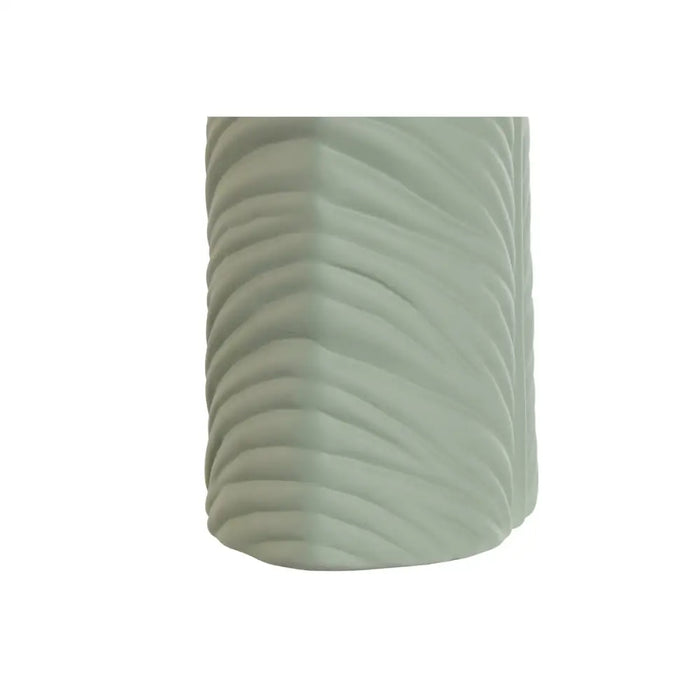 Vase Home ESPRIT Green Stoneware Tropical Leaf of a plant 21 x 10 x 50 cm - Декорация и Осветление<<<Дом