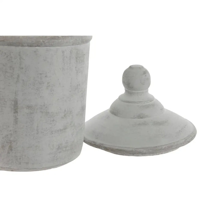 Vase Home ESPRIT Grey Cement Oriental 19 x 19 x 31 cm - Декорация и Осветление<<<Дом Градина<<<BigBuy&&&Украса за