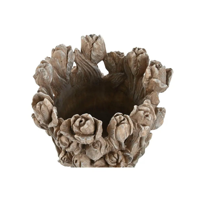 Vase Home ESPRIT Grey Cement Tulip 29 x 27 x 32 cm - Декорация и Осветление<<<Дом Градина<<<BigBuy&&&Украса за средата