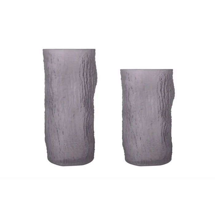 Vase Home ESPRIT Grey Crystal Modern 14 x 14 x 31,5 cm - Декорация и Осветление<<<Дом Градина<<<BigBuy&&&Украса за