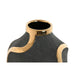 Vase Home ESPRIT Grey Golden Stoneware Abstract Modern 19 x 19 x 45 cm - Декорация и Осветление<<<Дом