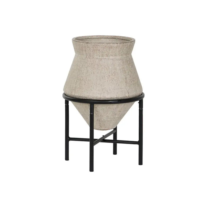 Vase Home ESPRIT Metal Magnesium 40 x 40 x 62 cm - Декорация и Осветление<<<Дом Градина<<<BigBuy&&&Украса за средата на