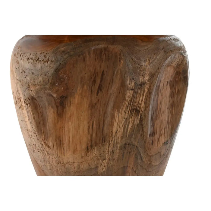 Vase Home ESPRIT Natural Dark brown Teak 34 x 34 x 40 cm - Декорация и Осветление<<<Дом Градина<<<BigBuy&&&Украса за