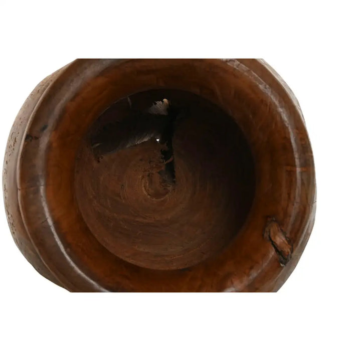 Vase Home ESPRIT Natural Dark brown Teak 34 x 34 x 40 cm - Декорация и Осветление<<<Дом Градина<<<BigBuy&&&Украса за