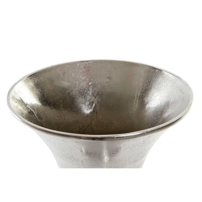 Vase Home ESPRIT Silver Aluminium Modern Wineglass 28,5 X 28,5 X 61,5 cm - Декорация и Осветление<<<Дом