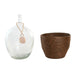 Vase Home ESPRIT Transparent Dark brown Crystal Colonial 37 x 37 x 55 cm - Декорация и Осветление<<<Дом